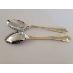 Regal Pearl (Stainless 18/10 with Gold Accent) by Wallace Silver - Teaspoon